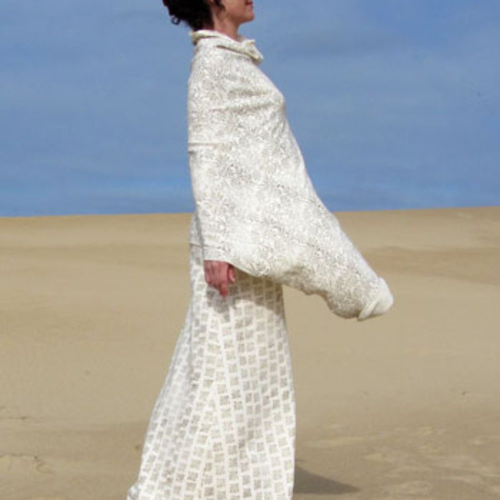 ORGANIC COTTON Gaia Popover Top Scarf GOLDEN DOTS  OSFA NEW!